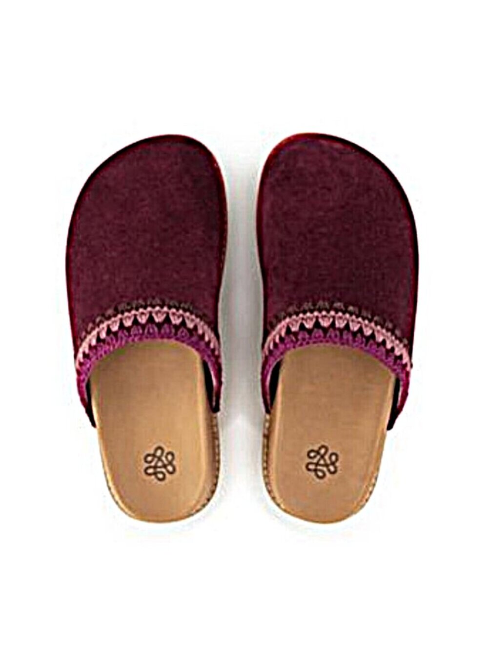 THE SAK Suede Bolinas Lug Sole Clogs Black Cherry